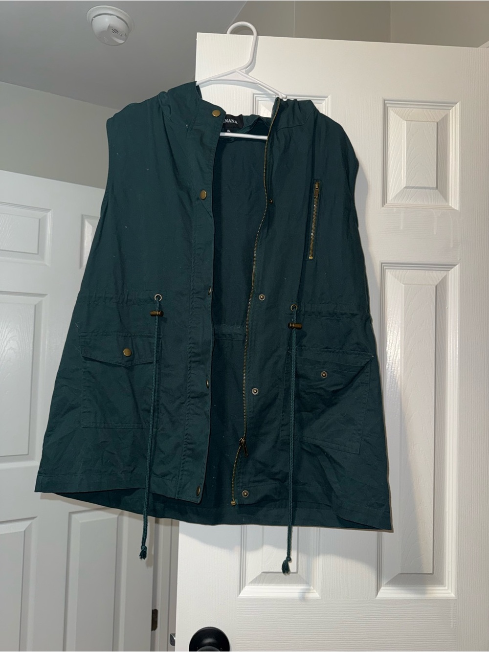 Zenana Outfitters Sleeveless Utility Vest in Dark Teal